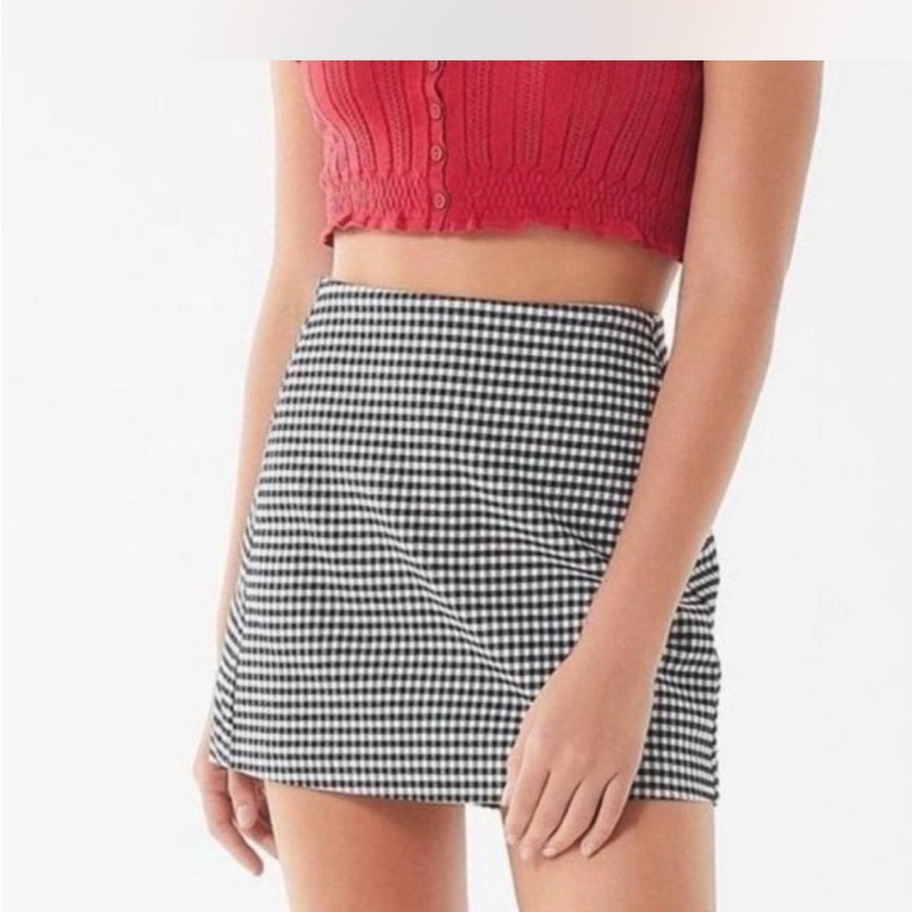 Urban Outfitters Gingham Checker Mini Skirt